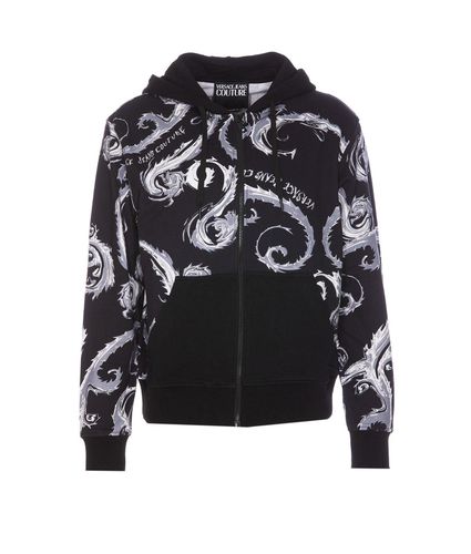 Barocco-printed Jersey Hoodie - Versace Jeans Couture - Modalova