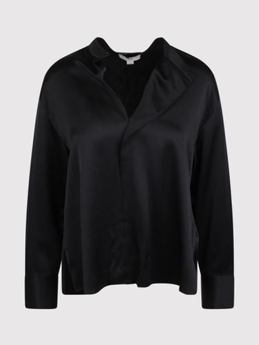 Vince Silk Shirt With Drape - Vince - Modalova