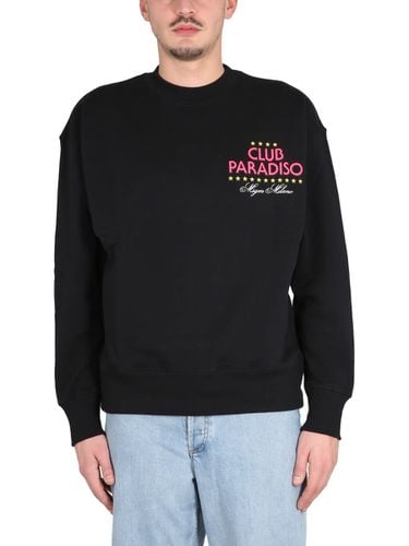 MSGM Sweatshirt With Logo Print - MSGM - Modalova