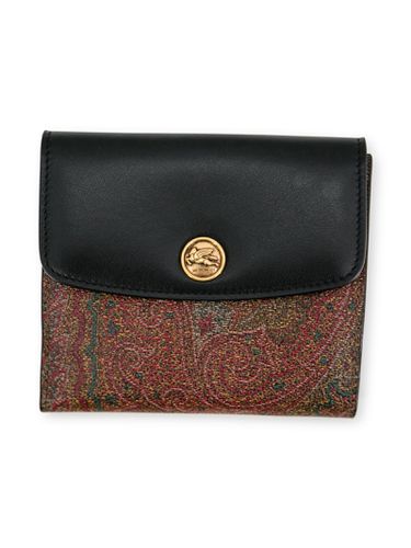 Paisley-jacquard Leather Wallet - Etro - Modalova