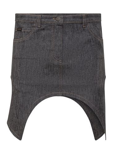 Reversed Mini Denim Skirt - Courrèges - Modalova