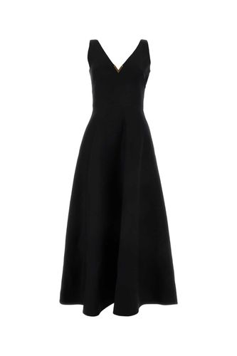 Black Crepe Couture Dress - Valentino Garavani - Modalova