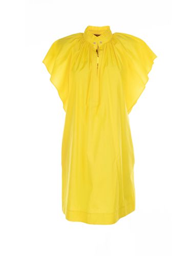Yellow Cotton Midi Dress - Max Mara Studio - Modalova