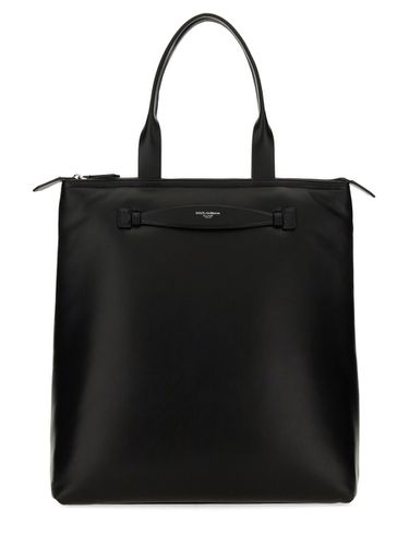 Leather Shopping Bag - Dolce & Gabbana - Modalova