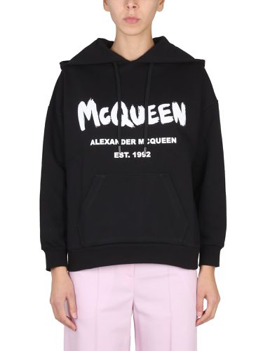 Alexander McQueen Hooded Sweatshirt - Alexander McQueen - Modalova