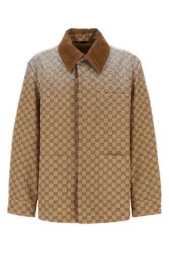 Embroidered Cotton Blend Jacket - Gucci - Modalova