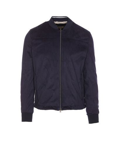 Herno Suede Bomber - Herno - Modalova