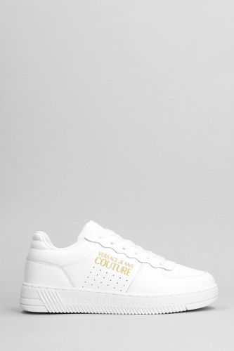 Sneakers In White Leather - Versace Jeans Couture - Modalova