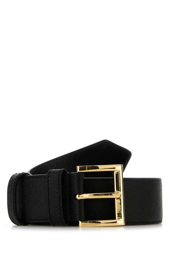 Prada Black Leather Belt - Prada - Modalova