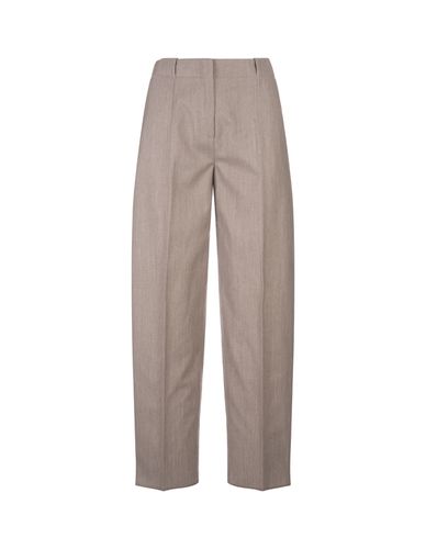 Sand Wool Blend Tailoring Trousers - Agnona - Modalova