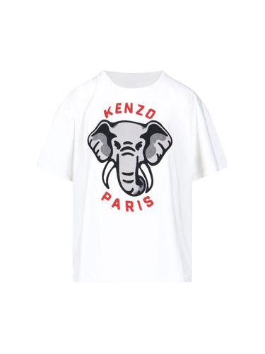 Kenzo White Cotton T-shirt - Kenzo - Modalova
