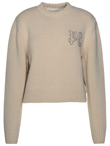 Beige Wool Blend Sweater - Palm Angels - Modalova