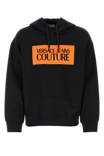 Black Cotton Sweatshirt - Versace Jeans Couture - Modalova
