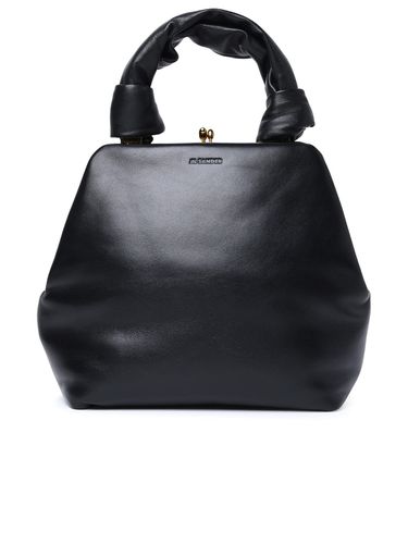 Goji Square Small Black Leather Bag - Jil Sander - Modalova
