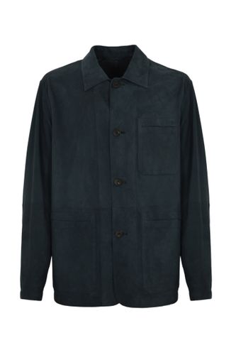 Corneliani Caban Jacket In Suede - Corneliani - Modalova