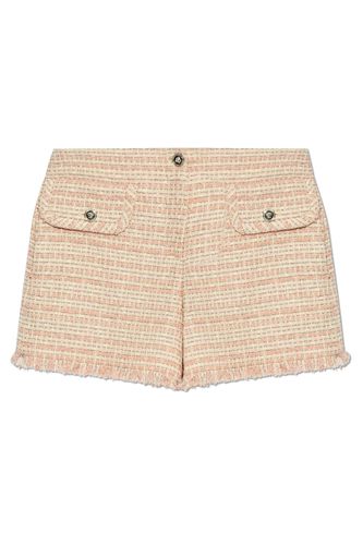 Tweed Frayed Edge Mini Shorts - Versace - Modalova