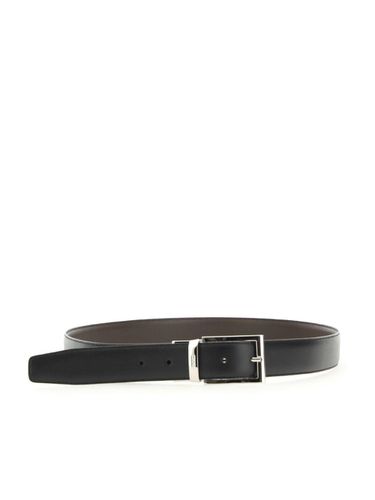 Zegna Logo Detailed Buckle Belt - Zegna - Modalova