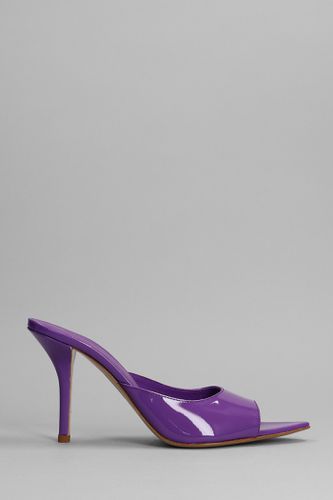 Perni 04 Sandals In Viola Patent Leather - GIA BORGHINI - Modalova