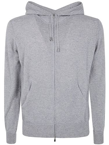 Long Sleeves Cashmere Wool Full Zip Hoodie - Filippo De Laurentiis - Modalova