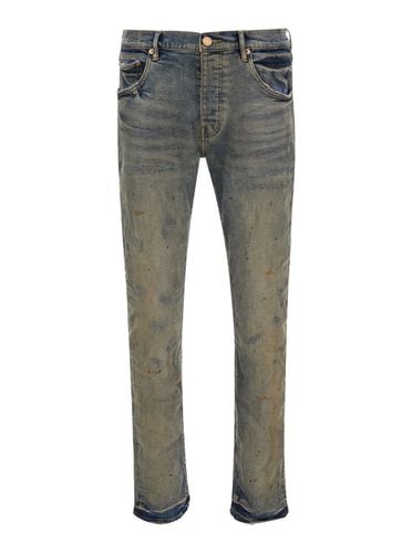 Low Rise Skinny Jeans In Cotton Man - Purple Brand - Modalova