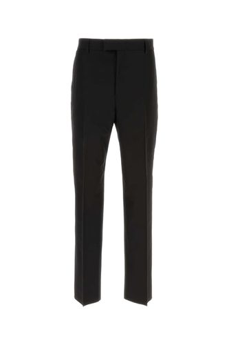 Ferragamo Black Wool Pant - Ferragamo - Modalova