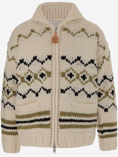 Geometric Pattern Wool Cardigan By Todd Snyder - Woolrich - Modalova