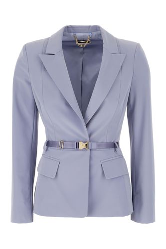 Pastel Purple Stretch Polyester Blazer - Elisabetta Franchi - Modalova