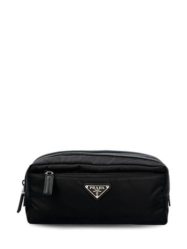 Triangle Logo Plaque Make-up Bag - Prada - Modalova