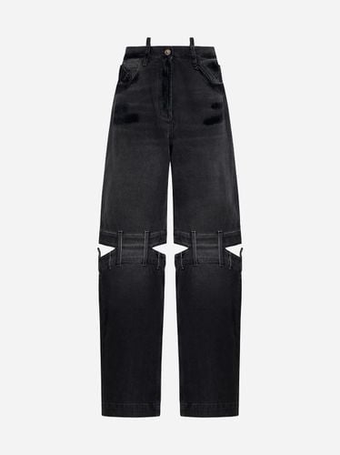 Black Denim Cut-out Jeans - The Attico - Modalova