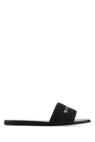 Givenchy Black Raffia 4g Slippers - Givenchy - Modalova