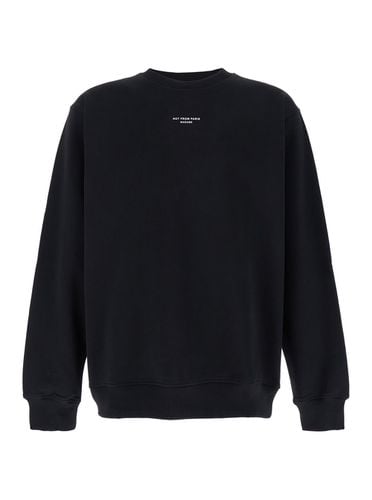 Le Slogan Classique Crewneck Sweatshirt With Contrasting Print In Cotton Man - Drôle de Monsieur - Modalova