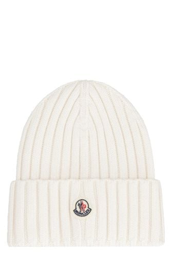 Moncler Ribbed Knit Beanie - Moncler - Modalova