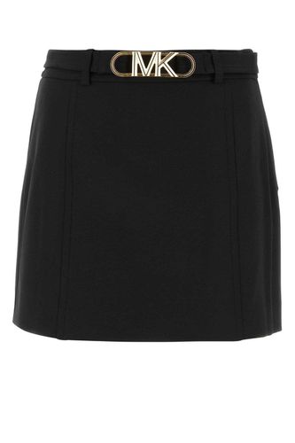 Stretch Crepe Belted Mini Skirt - Michael Kors - Modalova