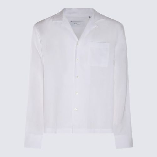 Lardini White Linen Shirt - Lardini - Modalova