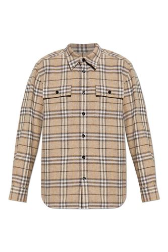 Burberry Long Sleeved Checked Shirt - Burberry - Modalova