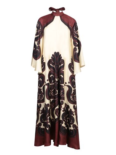 Magnifico Ivory And Burgundy Dress - La DoubleJ - Modalova