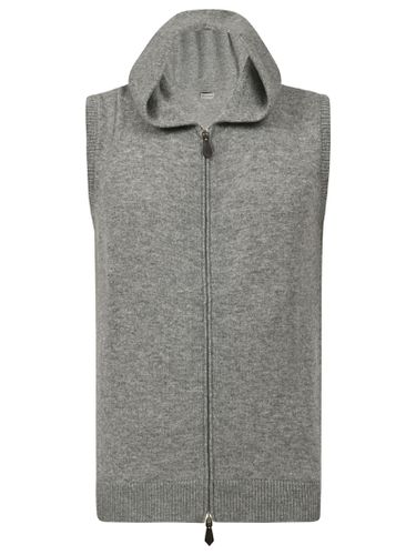 Zip Sleeveless Hoodie - Sartorio Napoli - Modalova