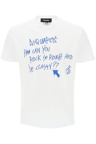Slogan Printed Crewneck T-shirt - Dsquared2 - Modalova