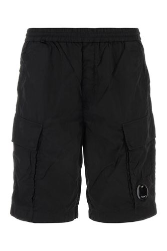 C. P. Company Black Nylon Bermuda Shorts - C.P. Company - Modalova