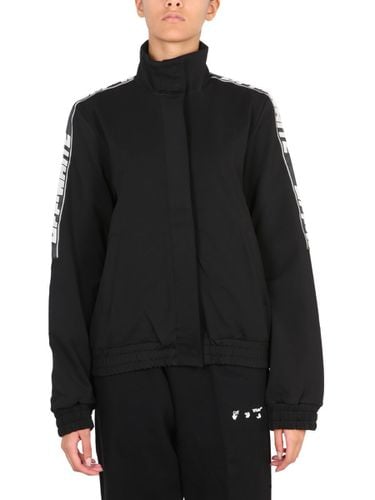 Off-White Felpa Con Bande Logate - Off-White - Modalova