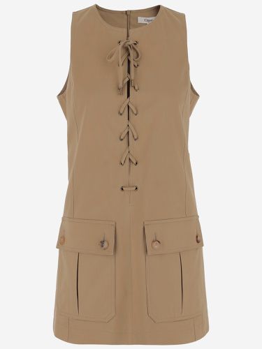 Chloé Cotton Satin Dress - Chloé - Modalova