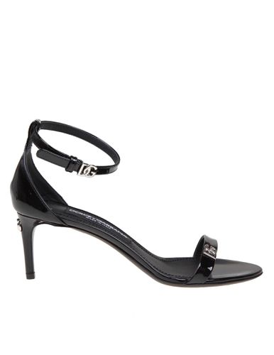Dolce & Gabbana Black Patent Sandal - Dolce & Gabbana - Modalova