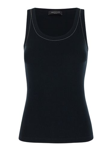 Fabiana Filippi Black Cotton Top - Fabiana Filippi - Modalova