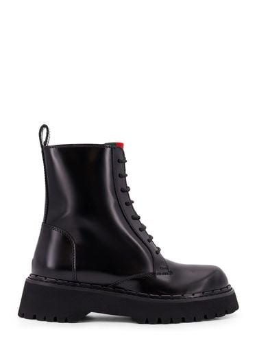 Gucci Black Leather Ankle Boots - Gucci - Modalova