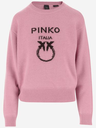 Pinko Wool Sweater With Logo - Pinko - Modalova