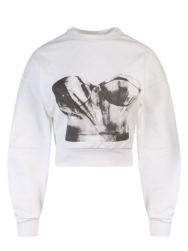 Printed Cotton Sweatshirt - Alexander McQueen - Modalova