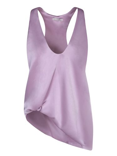 Rev Asymmetrical Lilac Satin Top - Rev - Modalova