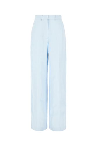 Pastel Light Blue Viscose Blend Pants - Casablanca - Modalova