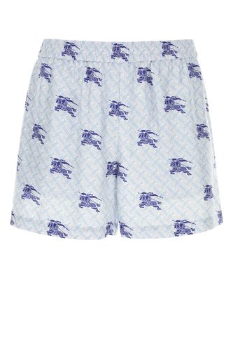 Printed Silk Bermuda Shorts - Burberry - Modalova