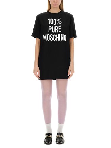 Moschino Dress With Logo - Moschino - Modalova